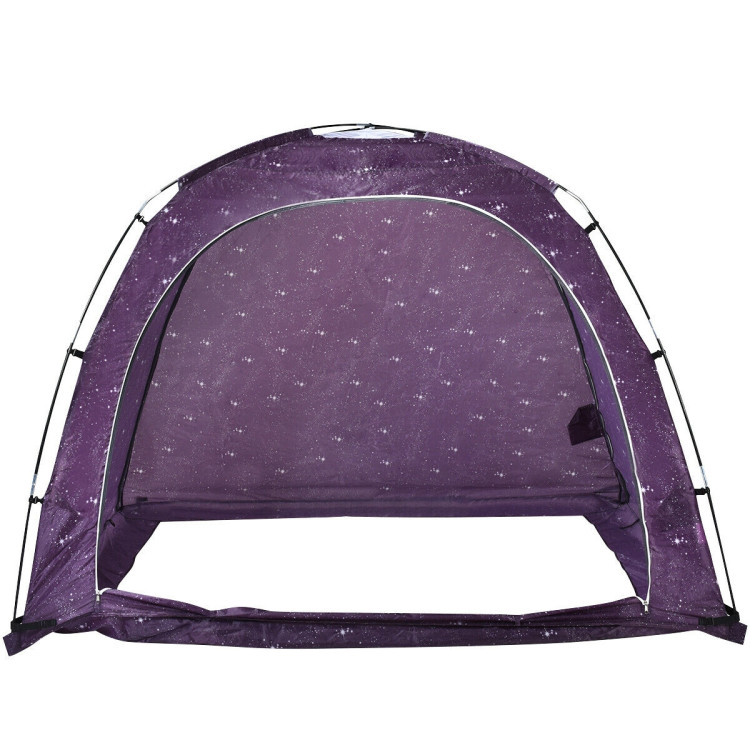 Bed Indoor Privacy Play Tent on Bed with Bag Costway Gallery View 4 of 10
