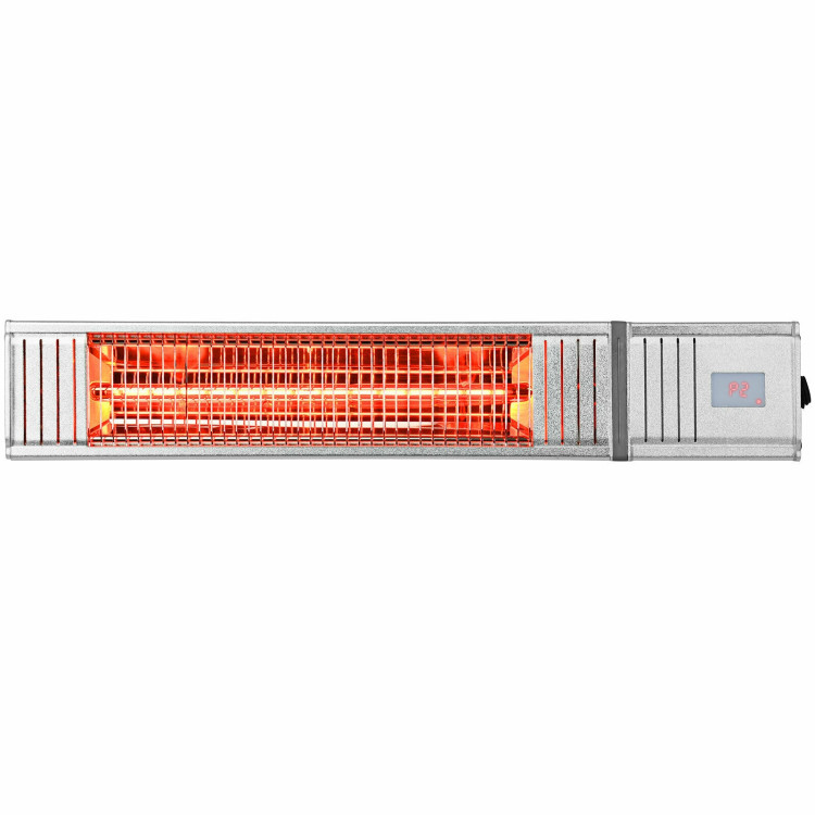 1500W Infrared Patio Heater with Remote Control and 24H Timer for Indoor and OutdoorCostway Gallery View 2 of 10