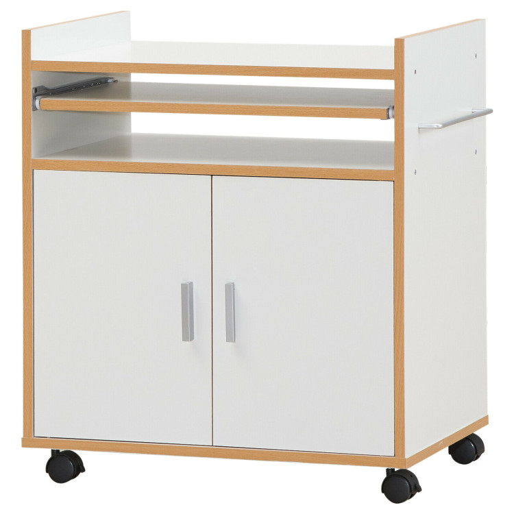 Kitchen Island on Wheels with Removable Shelf and Towel RackCostway Gallery View 1 of 10