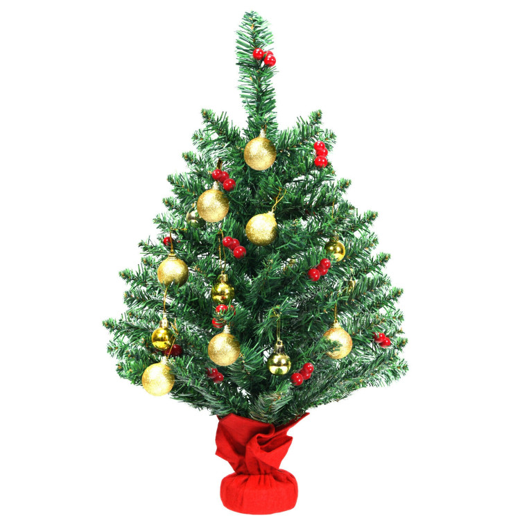 2 Feet Artificial Battery Operated Christmas Tree with LED LightsCostway Gallery View 8 of 10