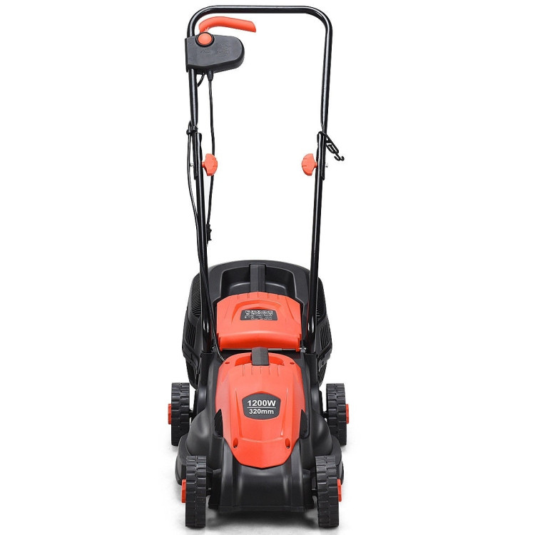 14 Inch Electric Push Lawn Corded Mower with Grass BagCostway Gallery View 12 of 24