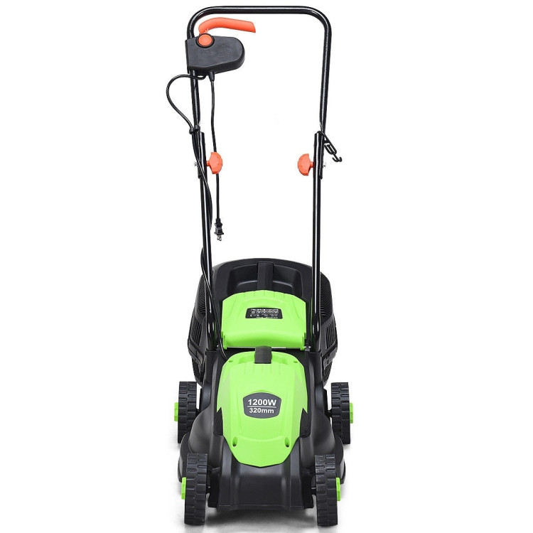 14 Inch Electric Push Lawn Corded Mower with Grass BagCostway Gallery View 24 of 24