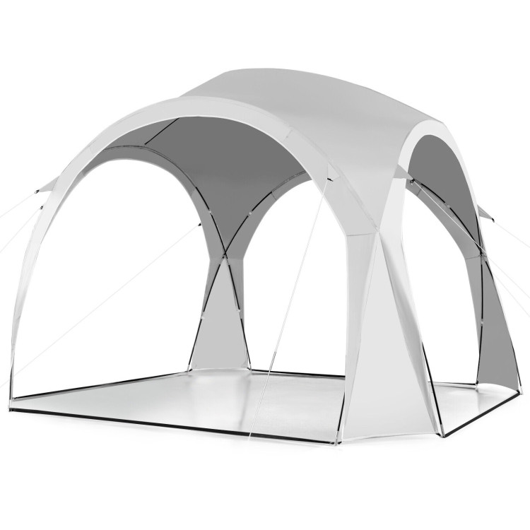 11 x 11 Feet Patio Sun Shade Shelter Canopy Tent Portable UPF 50+ Outdoor Beach-WhiteCostway Gallery View 4 of 11