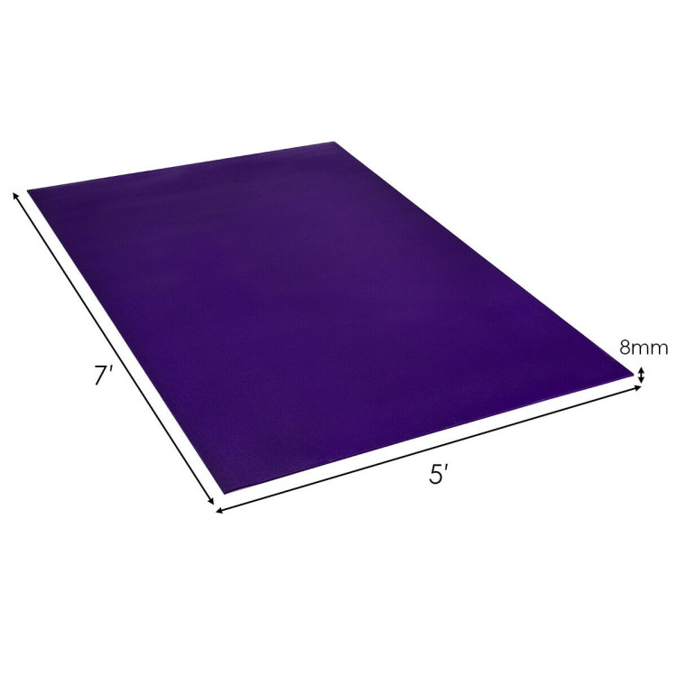 Workout Yoga Mat for Exercise-PurpleCostway Gallery View 4 of 12