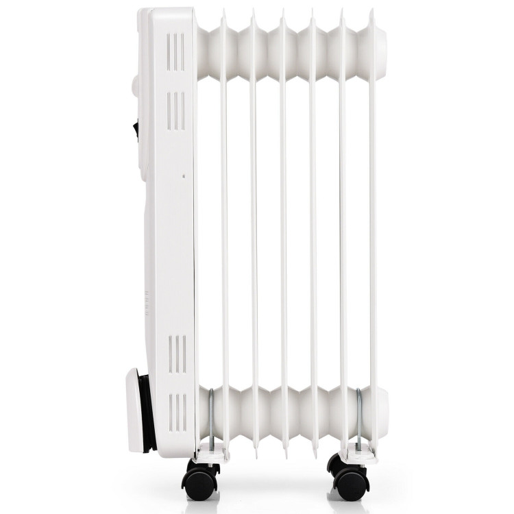 1500W Oil Filled Radiator Heater with Dual Safe ProtectionsCostway Gallery View 10 of 12