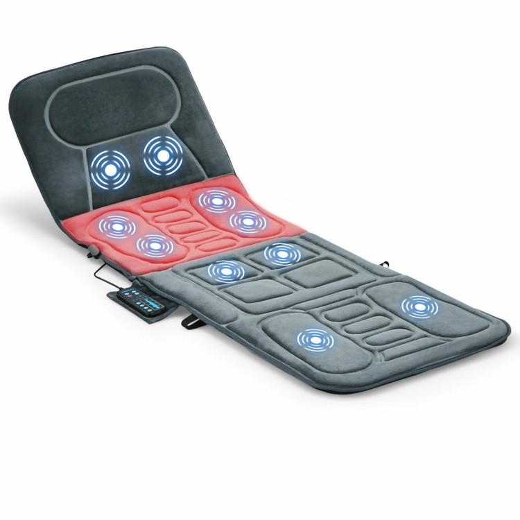 Foldable Massage Mat with Heat and 10 Vibration MotorsCostway Gallery View 4 of 12