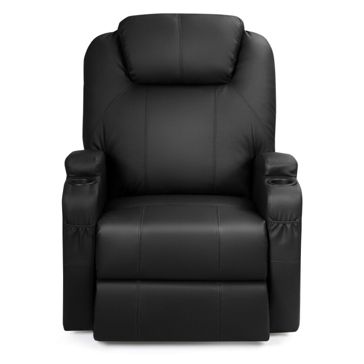 Power Lift Recliner Chair with Massage and Heat for Elderly with Remote Control-BlackCostway Gallery View 3 of 12