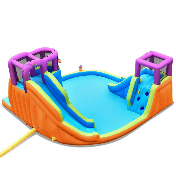 6-in-1 Inflatable Dual Water Slide Bounce House Without BlowerCostway Gallery View 1 of 12