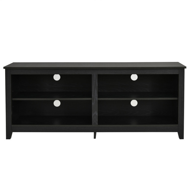 4-Cubby TV Stand for TV's up to 65 Inch with 3-Position Height Adjustable ShelfCostway Gallery View 9 of 12