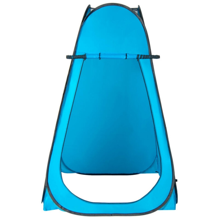 Portable Pop Up Privacy Shower Toilet Changing Room Camping Hiking Tent-BlueCostway Gallery View 9 of 12