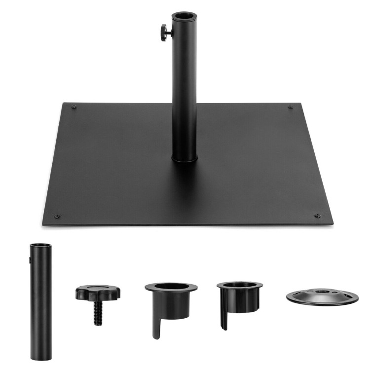 40 lbs Square Umbrella Base Stand with for Backyard PatioCostway Gallery View 9 of 12