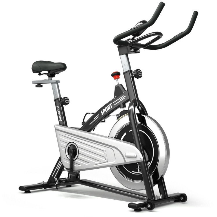 Indoor Exercise Cycling Bike with Heart Rate and MonitorCostway Gallery View 1 of 12
