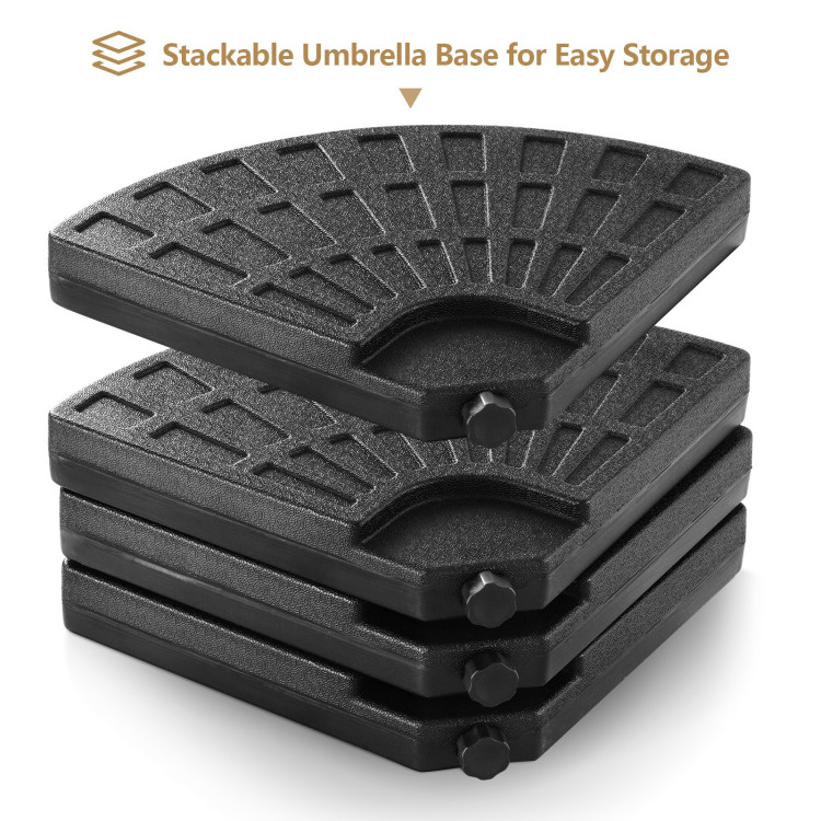 4 Plate Umbrella Base Stand for PatioCostway Gallery View 10 of 12