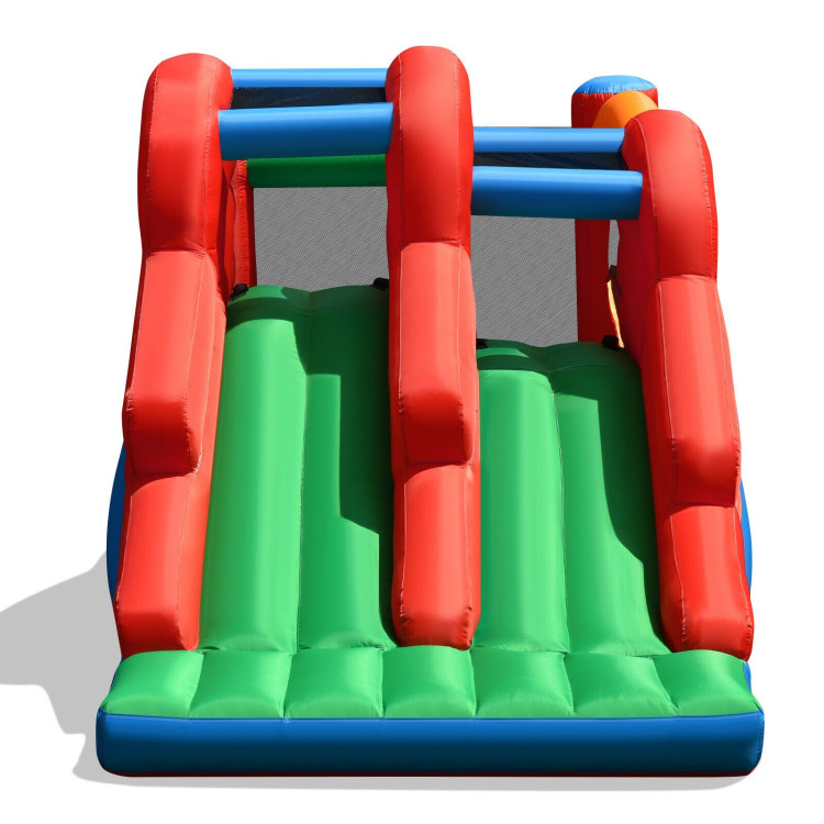 3-in-1 Dual Slides Jumping Castle Bouncer without BlowerCostway Gallery View 5 of 12