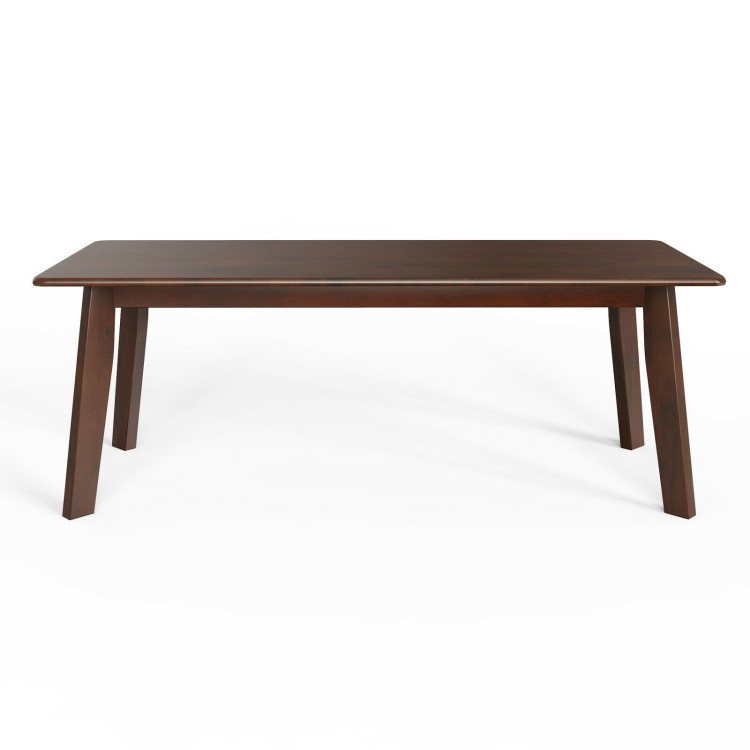 Rectangular Modern Wooden Coffee Table with Rubber LegCostway Gallery View 10 of 12