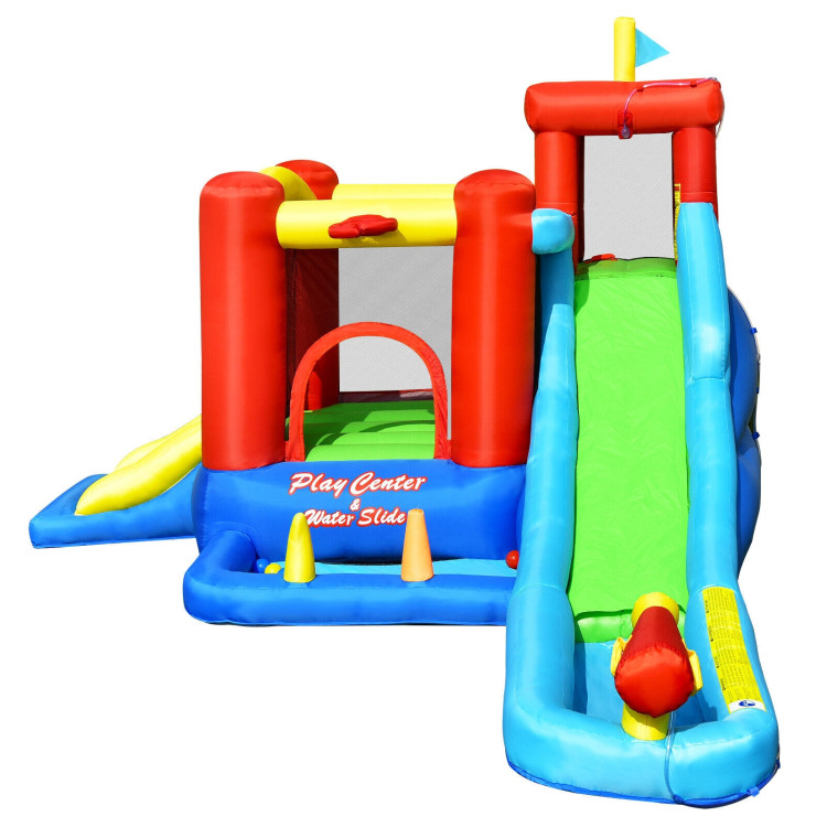 9-in-1 Inflatable Kids Water Slide Bounce House with 860W BlowerCostway Gallery View 6 of 11