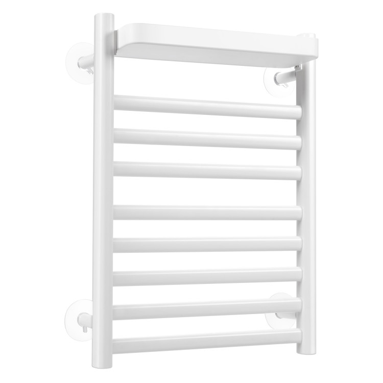 110W Electric Heated Towel Rack with Top Tray for Bathroom and KitchenCostway Gallery View 5 of 11