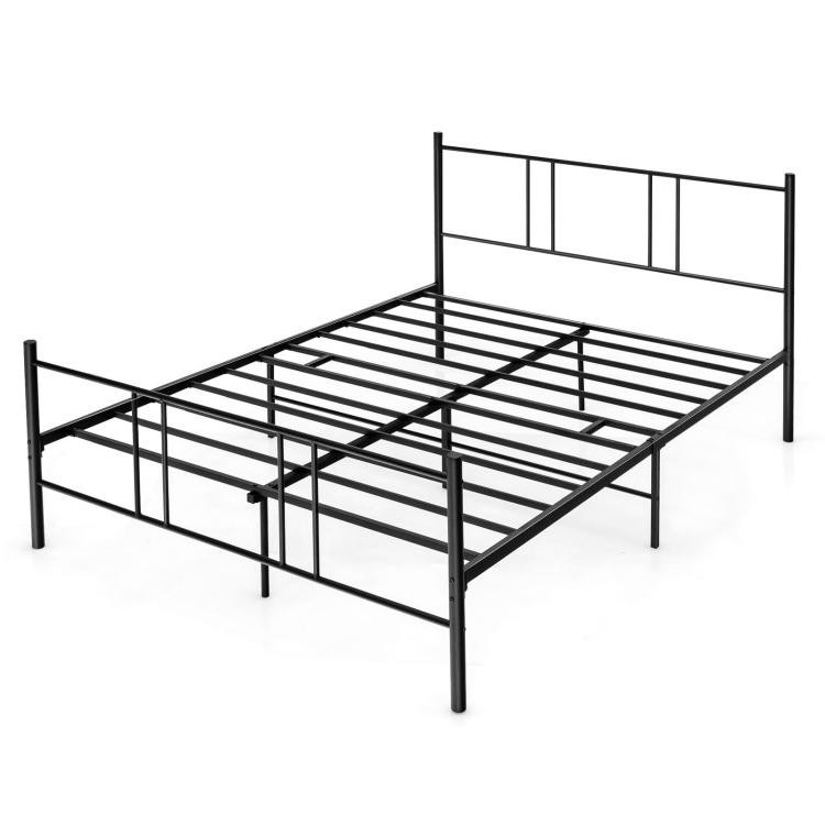 Full/Queen Size Platform Bed Frame with High Headboard-Full SizeCostway Gallery View 3 of 12
