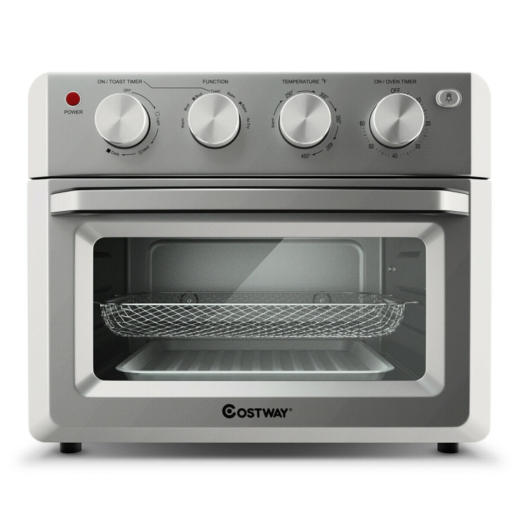 19 Qt Dehydrate Convection Air Fryer Toaster Oven with 5 AccessoriesCostway Gallery View 7 of 12