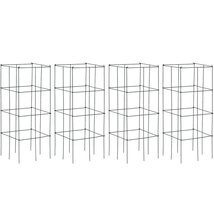 4 Pack Garden Trellis for Climbing Plants for Flower VegetableCostway Gallery View 1 of 11