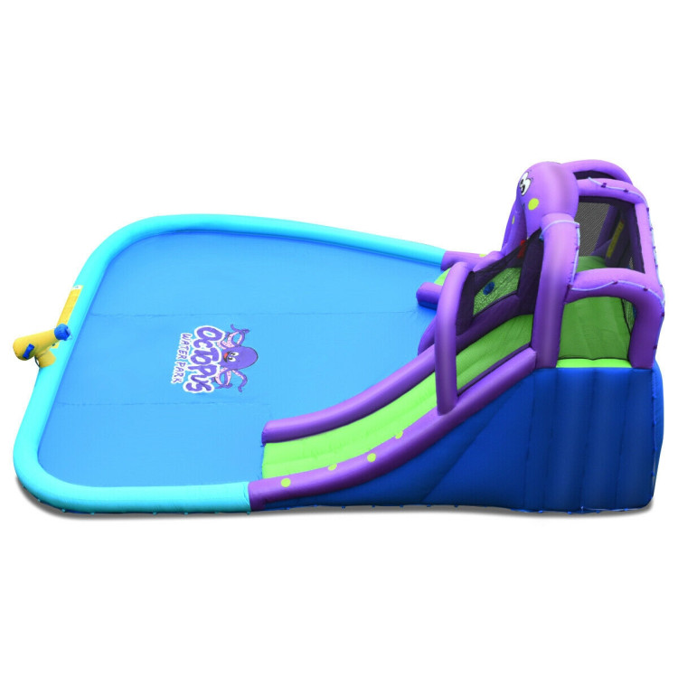 Inflatable Water and Sand Park Mighty Bounce House with Large PoolCostway Gallery View 5 of 12