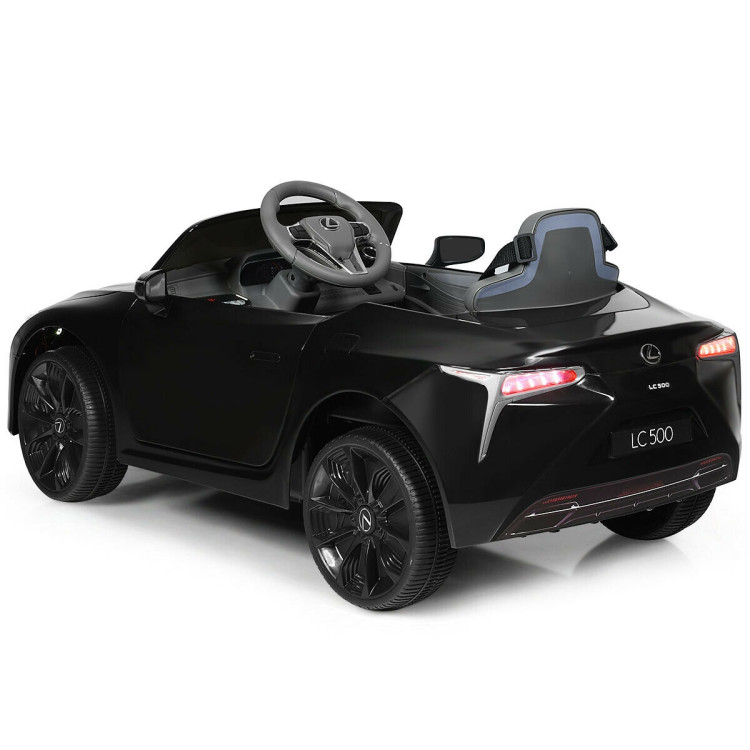 Kids Ride Lexus LC500 Licensed Remote Control Electric Vehicle-BlackCostway Gallery View 6 of 12
