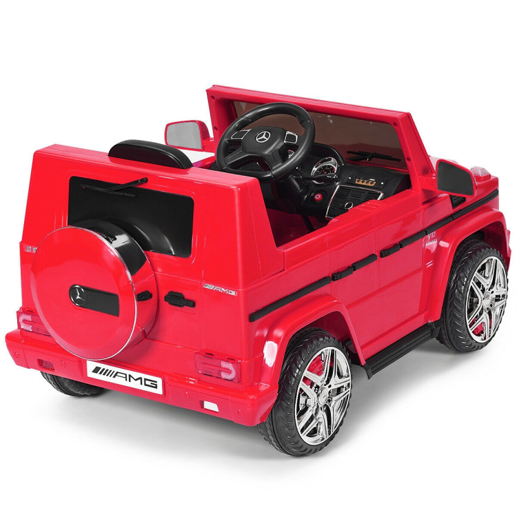 Mercedes Benz G65 Licensed Remote Control Kids Riding Car-RedCostway Gallery View 9 of 13
