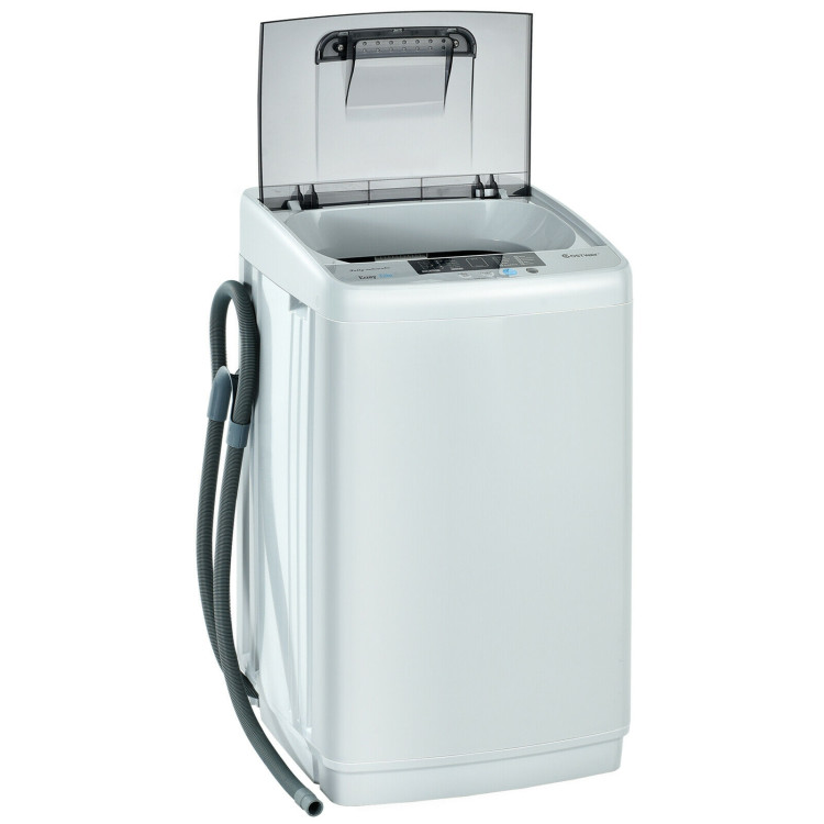 8.8 lbs Portable Full-Automatic Laundry Washing Machine with Drain PumpCostway Gallery View 7 of 12