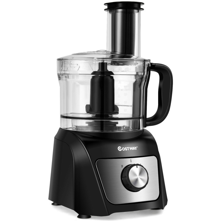 8 Cup Food Processor 500W Variable Speed Blender Chopper with 3 BladesCostway Gallery View 1 of 12