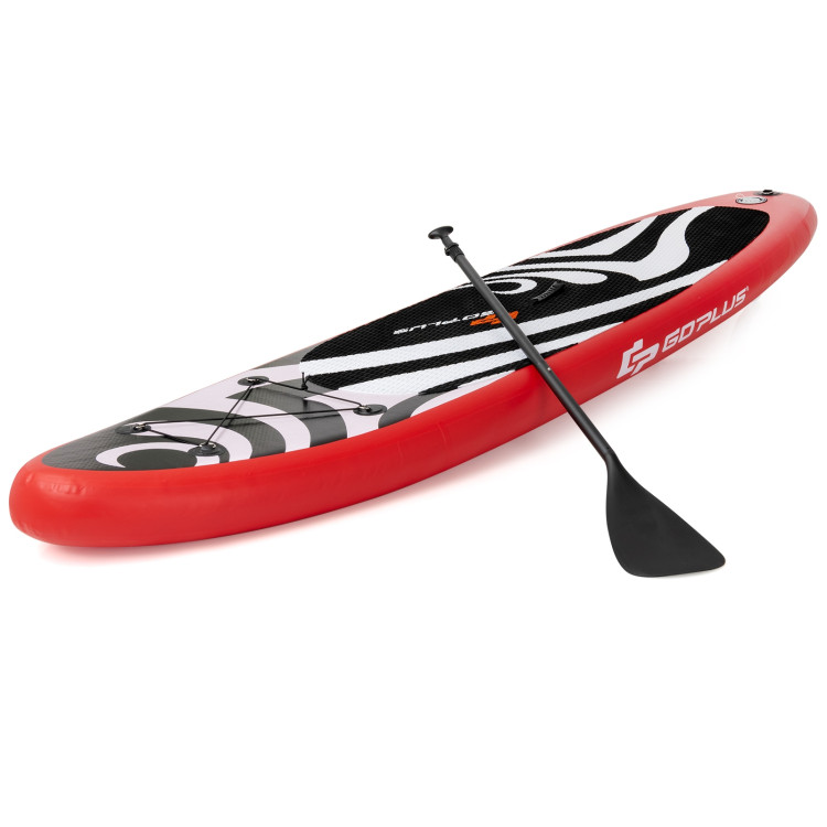 11' Inflatable Surfboard SUP with Adjustable Paddle FinCostway Gallery View 7 of 12