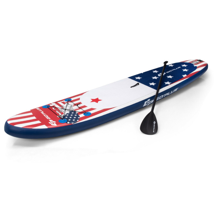 11 Feet Inflatable Stand up Paddle Board with 3 Fins ThrusterCostway Gallery View 7 of 12