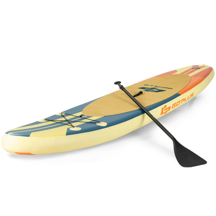 Inflatable Stand Up Paddle Board Surfboard with Bag Aluminum Paddle and Hand Pump-MCostway Gallery View 5 of 12