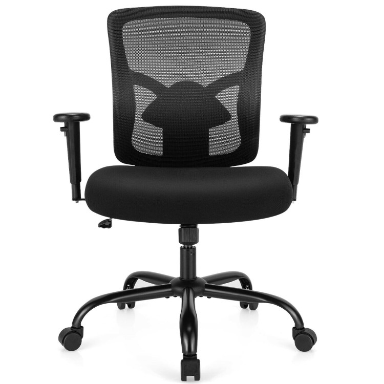 400LBS Mesh Big and Tall Office Chair Swivel Task ChairCostway Gallery View 7 of 12