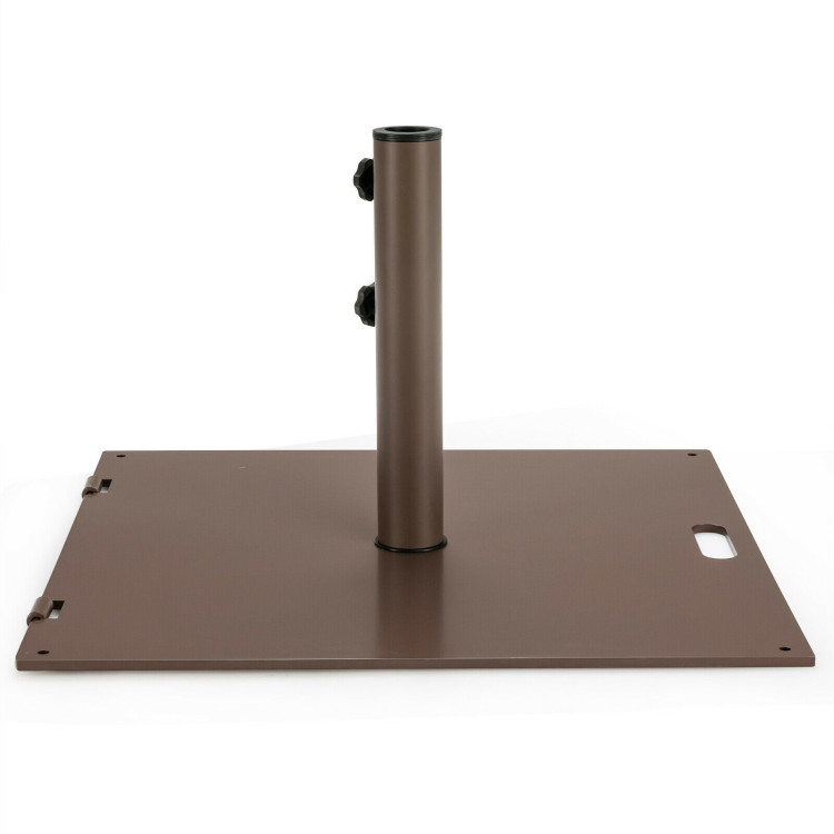 Portable 50 lbs Umbrella Base Stand with Handle and Wheels for Patio SquareCostway Gallery View 1 of 13