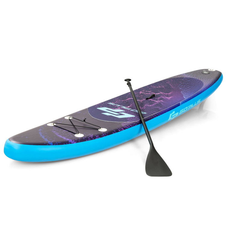 11 Feet Inflatable Stand Up Paddle Board Surfboard with Bag Aluminum Paddle Pump-MCostway Gallery View 4 of 12
