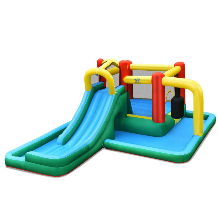 Slide Water Park Climbing Bouncer Pendulum Chunnel Game without Air-blowerCostway Gallery View 3 of 12