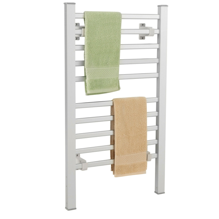 2-in-1 150W Freestanding and Wall-mounted Towel Warmer Drying Rack with TimerCostway Gallery View 7 of 12