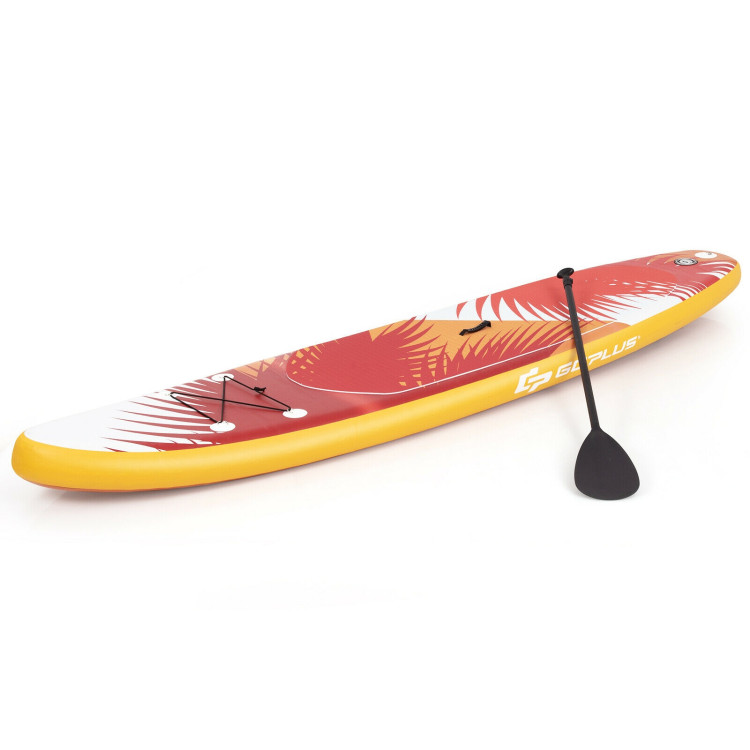 10.5 Feet Inflatable Stand Up board with Aluminum Paddle Pump-MCostway Gallery View 7 of 12