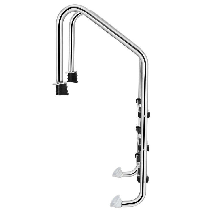 Stainless Steel Swimming Pool Ladder ​with Anti-Slip StepCostway Gallery View 11 of 12