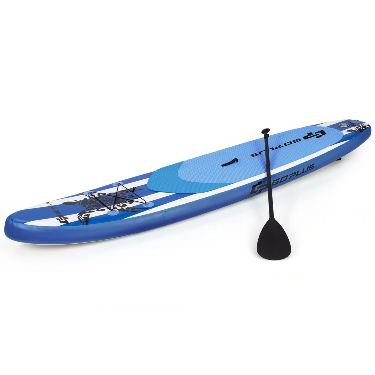 10.6 Feet Inflatable Adjustable Paddle Board with Carry BagCostway Gallery View 4 of 12