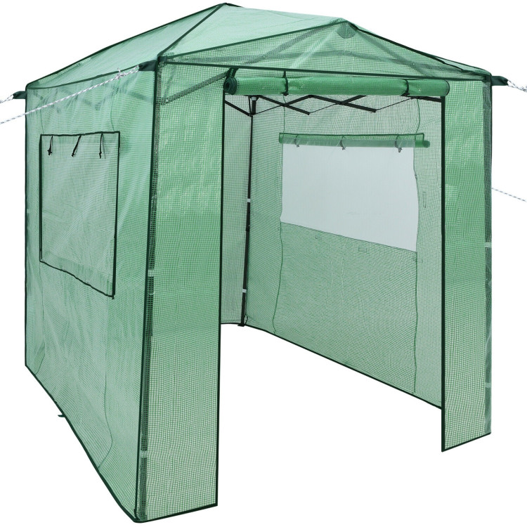 Portable Walk-in Greenhouse  with Window-GreenCostway Gallery View 1 of 12