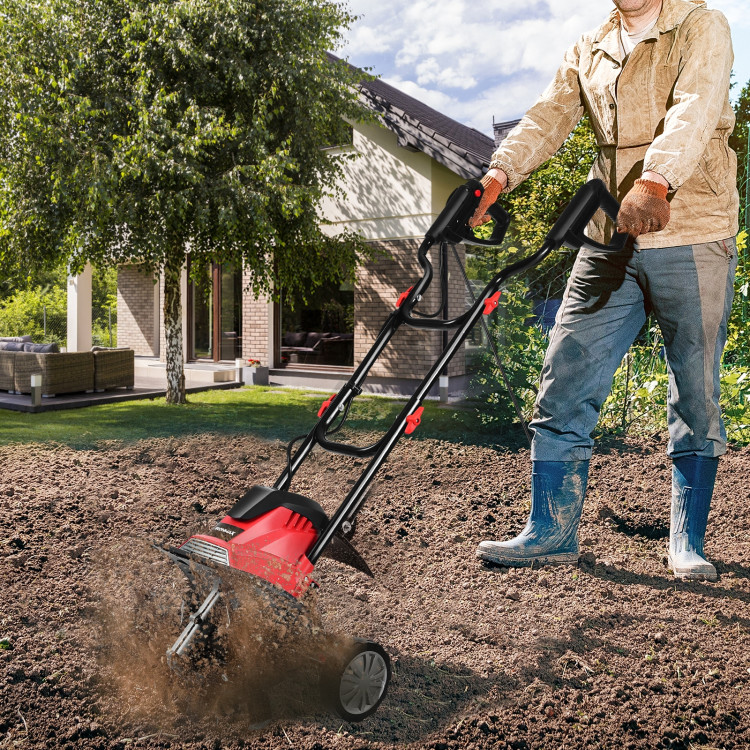 14-Inch 10 Amp Corded Electric Tiller and Cultivator 9-Inch Tilling DepthCostway Gallery View 2 of 14