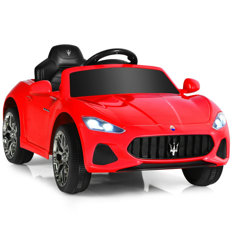 12V Kids Ride-On Car with Remote Control and Lights-RedCostway Gallery View 1 of 12