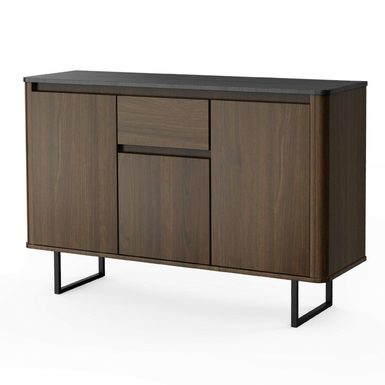 3-Door Kitchen Buffet Sideboard with Drawer for Living Room Dining RoomCostway Gallery View 4 of 13