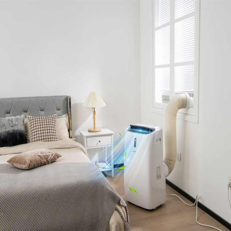 12000 BTU Portable 4-in-1 Air Conditioner with Smart Control-WhiteCostway Gallery View 1 of 12