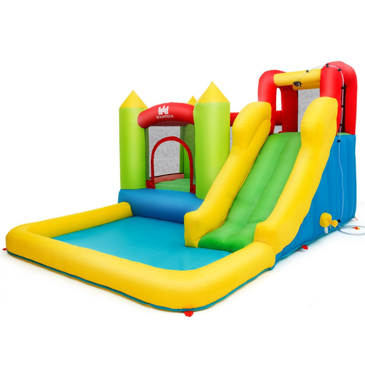 Inflatable Bounce House Water Slide Jump Bouncer without BlowerCostway Gallery View 11 of 11