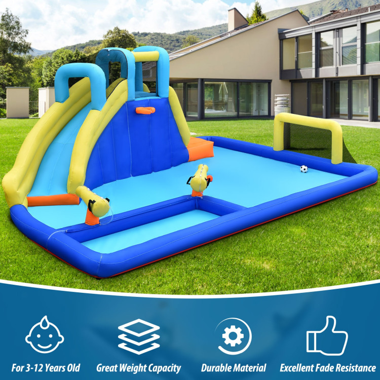6-in-1 Inflatable Water Slide Jumping House without BlowerCostway Gallery View 15 of 15
