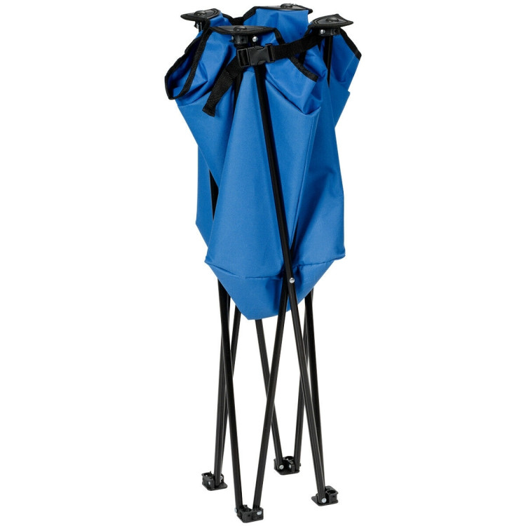 Portable Tub Cooler with Folding Stand and Carry Bag-BlueCostway Gallery View 4 of 10