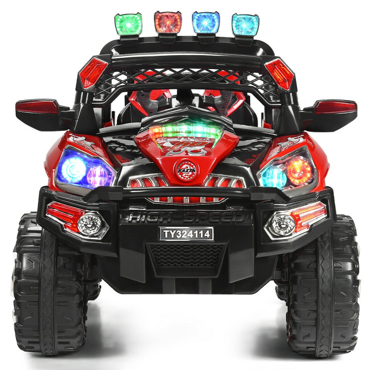 12 V Kids Ride-On SUV Car with Remote Control LED LightsCostway Gallery View 8 of 12