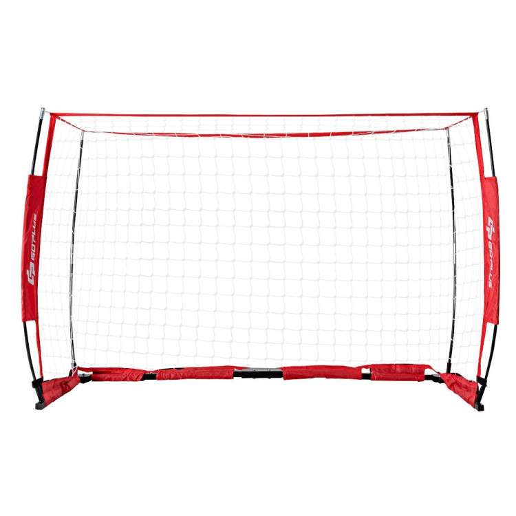 6/8/12 Feet Durable Bow Style Soccer Goal Net with Bag-12' x 6'Costway Gallery View 16 of 16